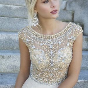 Jovani 94224 Nude Prom Dress